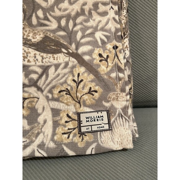 William Morris & Co Kitchen Dish Towels Strawberry Thief Putty Cotton Set of 3 - Picture 3 of 11